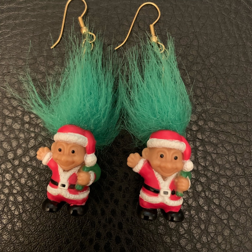 COPY - Troll Christmas earrings